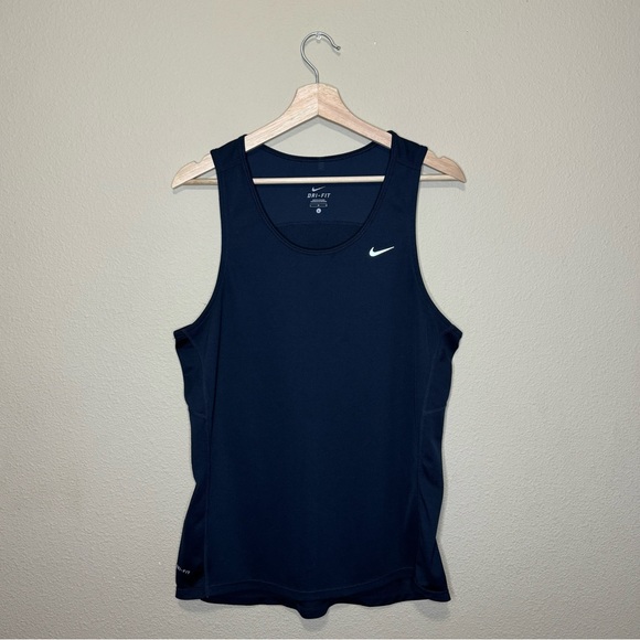Nike dri-fit size large lightweight black racerback running tank top - Picture 1 of 8